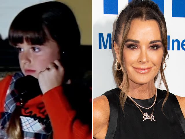 <p>Compass International Pictures ;  Ella Hovsepian/Getty</p> Kyle Richards as Lindsey Wallace in 'Halloween' in 1978. ; Kyle Richards on the red carpet in 2023.
