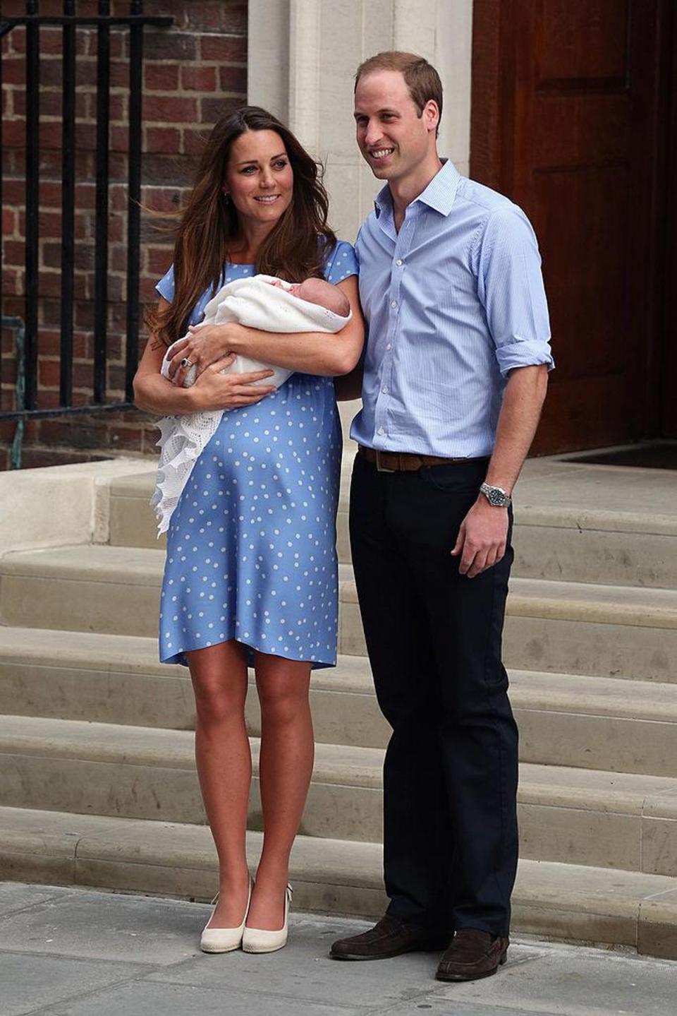 Kate and William with baby George in 2013 (Getty Images)