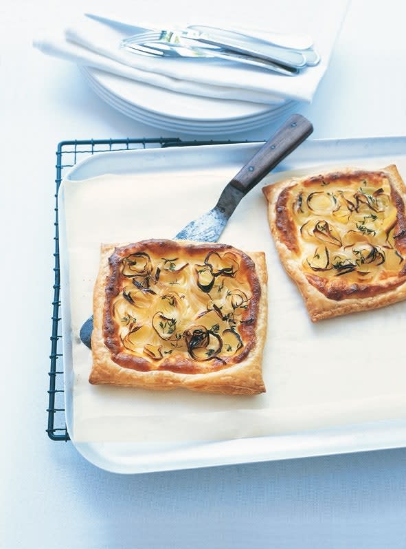 Simple Leek and Ricotta Tarts