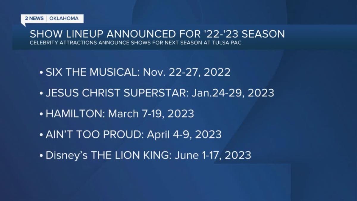 Tulsa Broadway season shows announced