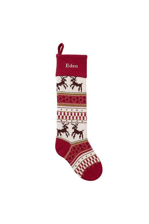 Classic Fair Isle Reindeer Stocking