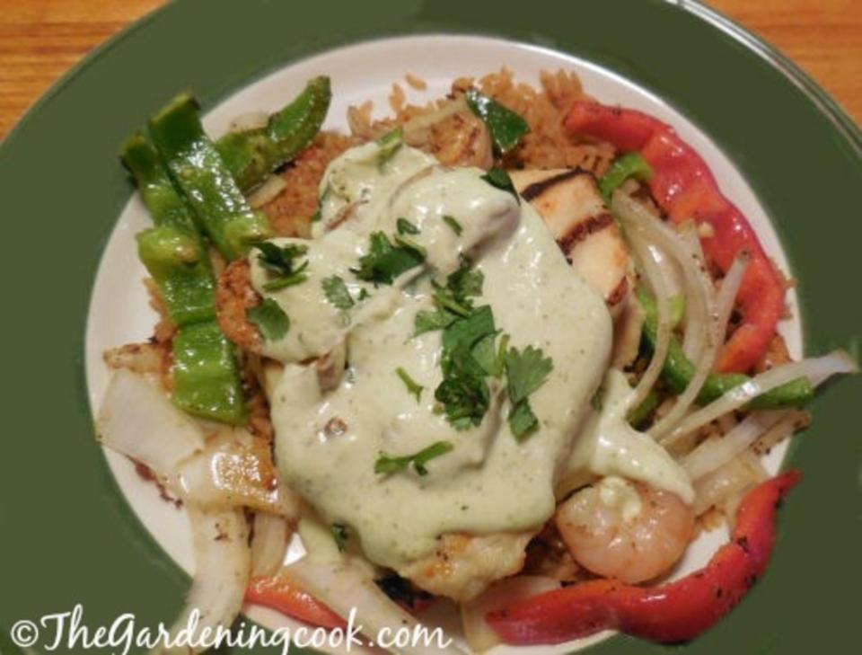 The Gardening Cook<p>A perfect combination of roasted peppers, cream and cheeses over chicken and shrimp.</p><p><strong>Get the recipe: <a href="https://thegardeningcook.com/olive-garden-chicken-shrimp-carbonara-copy-cat-recipe/" rel="sponsored" target="_blank" data-ylk="slk:Olive Garden Chicken and Shrimp Carbonara Copy Cat Recipe;elm:context_link;itc:0;sec:content-canvas" class="link ">Olive Garden Chicken and Shrimp Carbonara Copy Cat Recipe</a></strong></p>