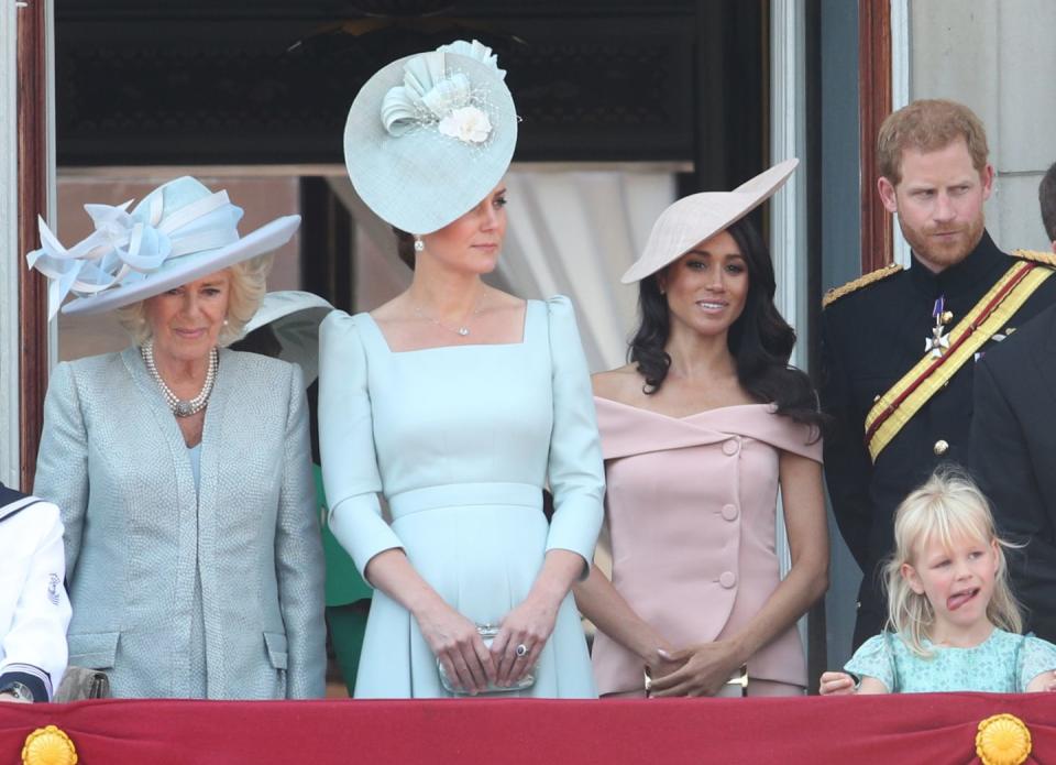 <p>This is the Duchess of Sussex's first time on the balcony for the event.</p>