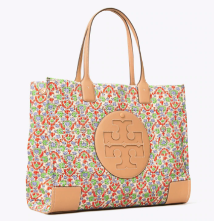 Tory Burch Ella Floral Quilted Tote Bag