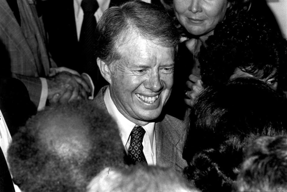 10/26/78- El presidente Carter en el hotel Fountainbleau en Miami