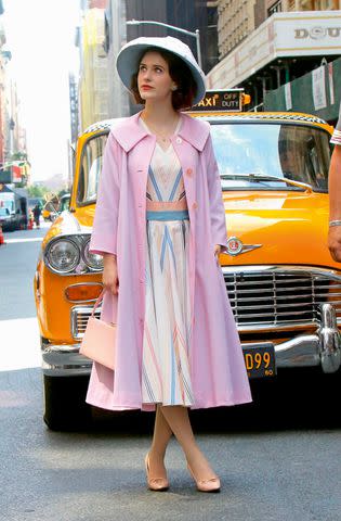 <p>Alamy Stock Photo</p> Rachel Brosnahan on The Marvelous Mrs. Maisel