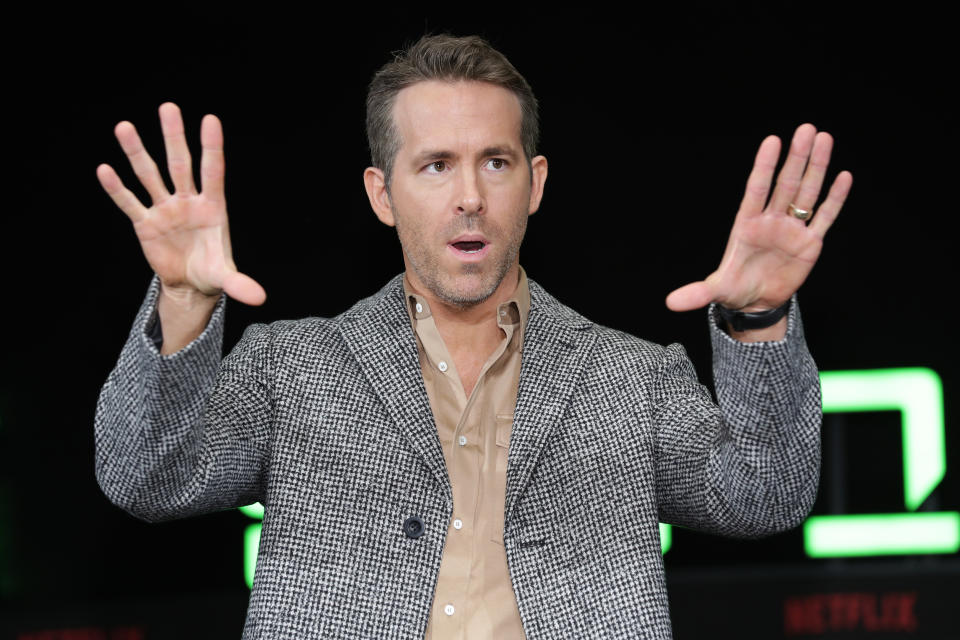 Ryan Reynolds attends the press conference for the world premiere of Netflix's '6 Underground' on December 02, 2019. (Photo by Han Myung-Gu/WireImage)