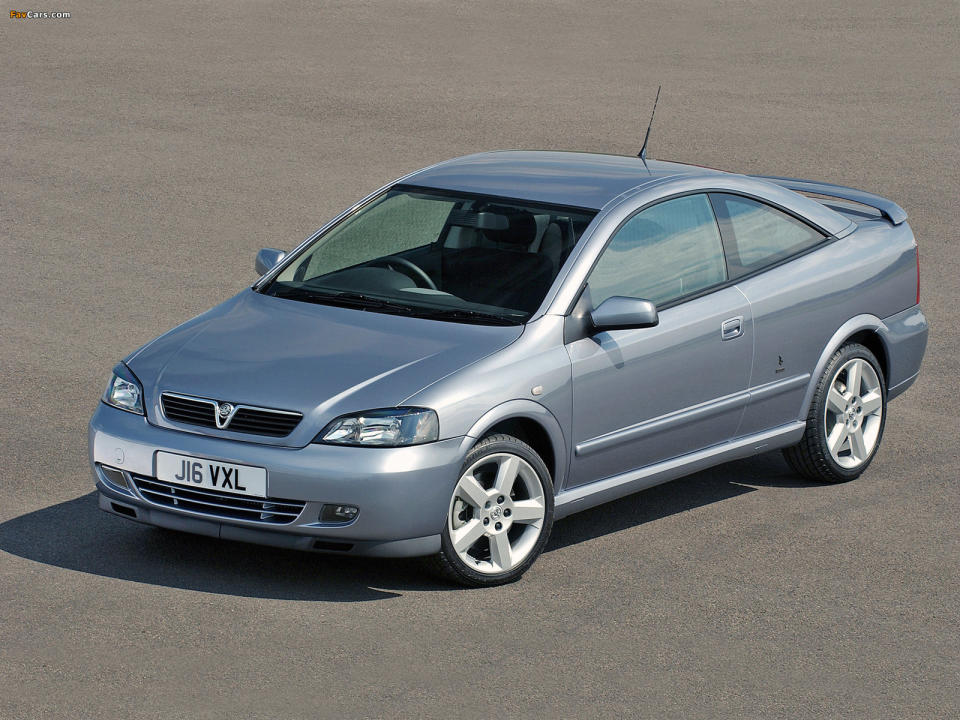 <p>A two-door version of the rather dumpy seventh-generation Vauxhall Astra had no business looking this good – but then, styling by <strong>Bertone</strong> helped matters. It had substance, too, though; the body was 20% stiffer than the standard cars, meaning it handled, while this turbo version was savagely fast. A bit of an underrated gem, then, this one, though sadly <strong>not easy to find</strong> now.</p><p><strong>We found:</strong> 2003 Vauxhall Astra Coupe Turbo 2.0, 77,000 miles - £6000</p><p><strong>How many left?:</strong> Around 170</p>