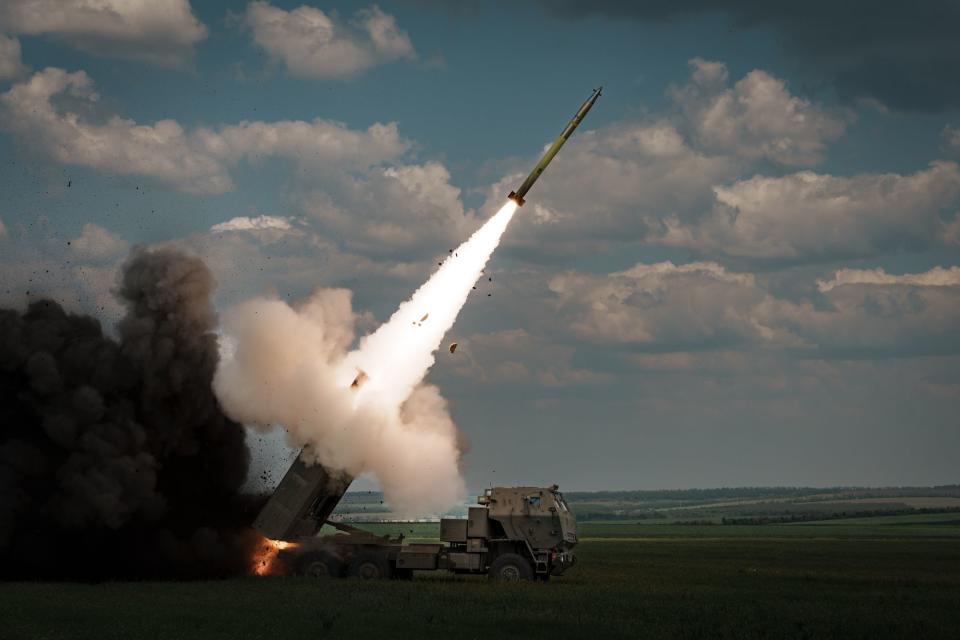 HIMARS launches a rocket in the Bakhmut direction on May 18, 2023 in Donetsk Oblast, Ukraine. Photo for illustrative purposes (Serhii Mykhalchuk/Global Images Ukraine via Getty Images)