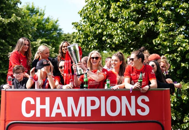 Liverpool women Trophy Parade 