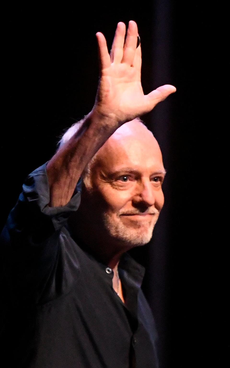 Peter Frampton waves to the crowd during Buddy Holly's 85th Birthday Bash, Saturday, Aug. 6, 2022, at the Buddy Holly Center. Artists did covers of Buddy Holly's music.