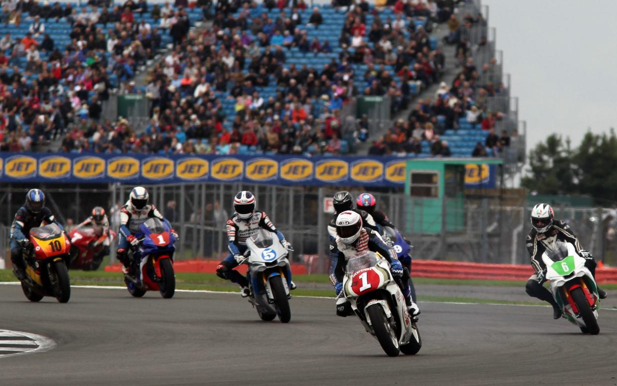 The World Bike GP Legends display a variety of the screaming - and, for many, unrideable - 500c two-stroke Grand Prix machines at last year's Silverstone Classic - Jakob Ebrey