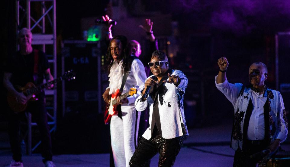Earth, Wind & Fire performs at the Capital City Amphitheater at Cascades Park on Wednesday, Sept. 21, 2022 in Tallahassee, Fla. 