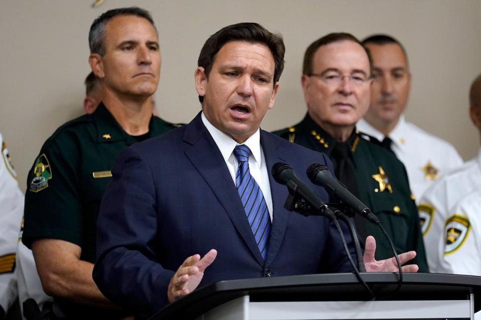 The competition between Ron DeSantis and Trump is ‘the most fascinating dynamic in US politics right now’ (AP)