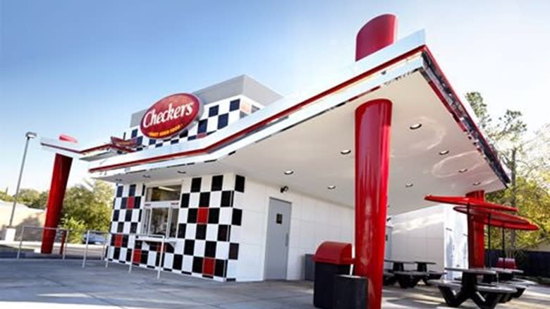 Checkers single drive thru design