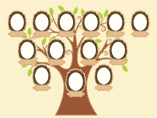 como dibujar un arbol genealogico