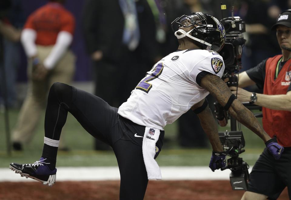 Jacoby Jones, a star of Baltimore's most recent Super Bowl title run