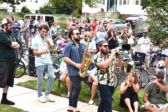 Fans take in the music at a previous Porchfest.