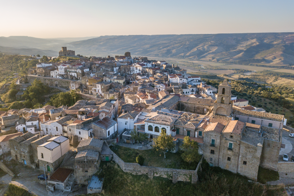 Una vista aérea de Grottole, Italia. Foto: AOL.com