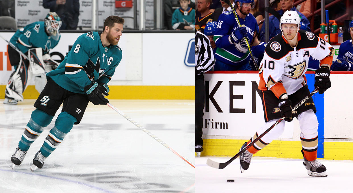 Joe Pavelski and Corey Perry will reportedly both be suiting up for the Dallas Stars next season. (Getty)