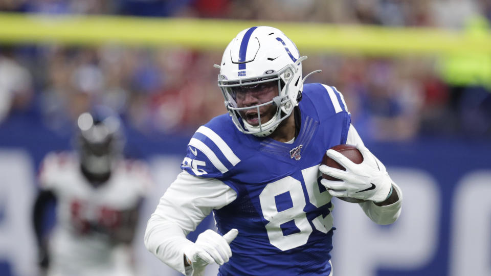 Eric Ebron will be catching passes from Ben Roethlisberger. (AP Photo/Michael Conroy)