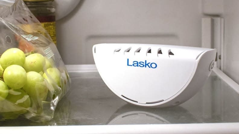 At about 6 inches long and 3 inches high, this gadget doesn't take up much fridge space.