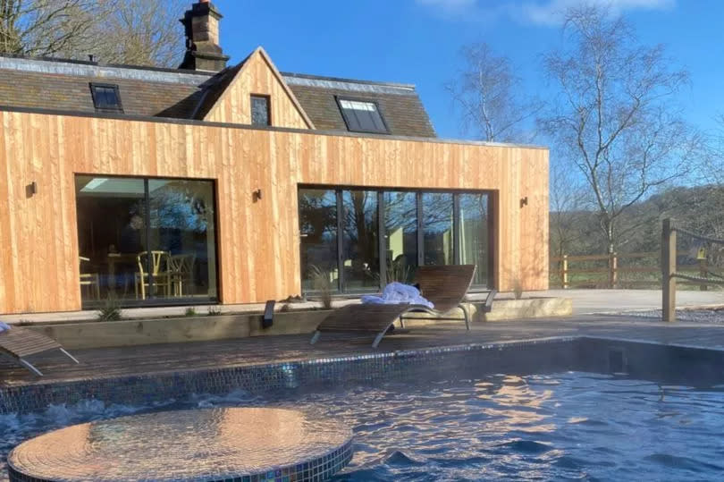 We stayed at Kestrel Cottage with its own private pool -Credit:MEN