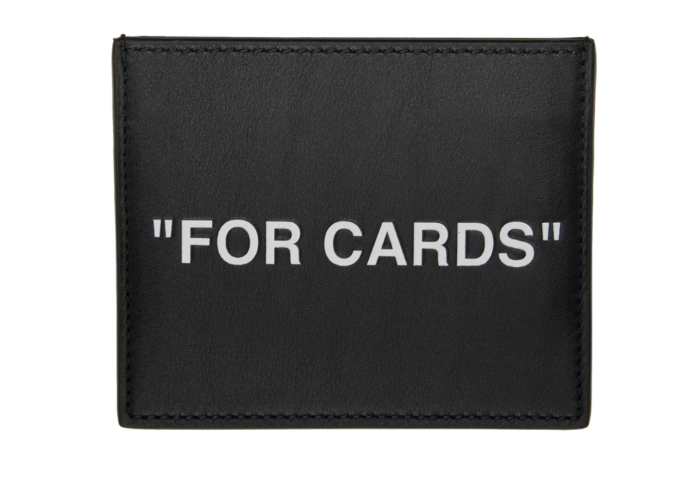 Off-White Black 'For Cards' Card Holder