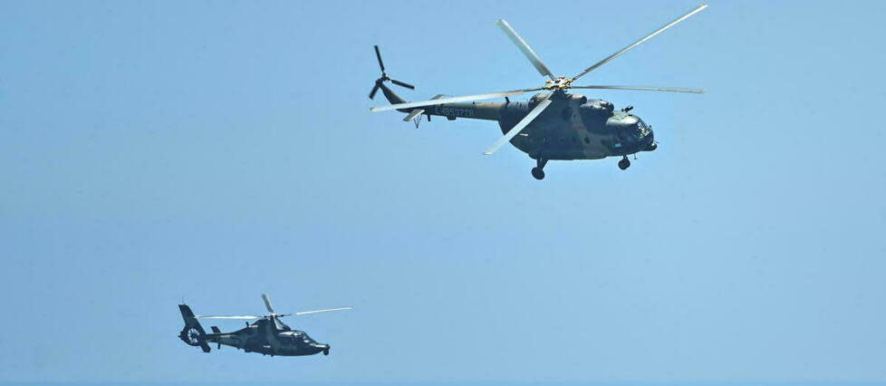 La Chine mène une vaste « simulation » militaire autour de Taïwan depuis vendredi.  - Credit:HECTOR RETAMAL / AFP