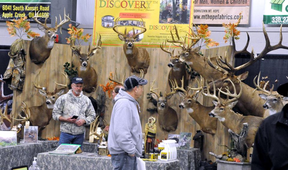 On the hunting stage at this year's Sportsman Show will be Bill Epeards, Jim Riggle, Herman Rice and Tony LaPratt returning as featured speakers, while a newcomer will be RPM Retrievers, which will do talks every day on teaching your dog to retrieve shed antlers.