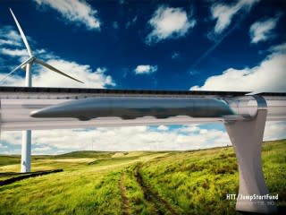 Hyperloop concept - Image via Hyperloop Transportation Technologies