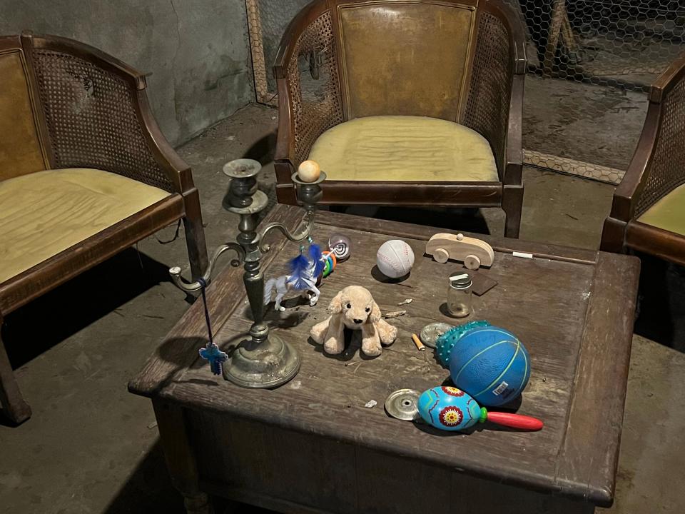 Toys and trinkets were left for the alleged ghosts that lurk in the Room of Faces at Bobby Mackey's Music World in 2022.