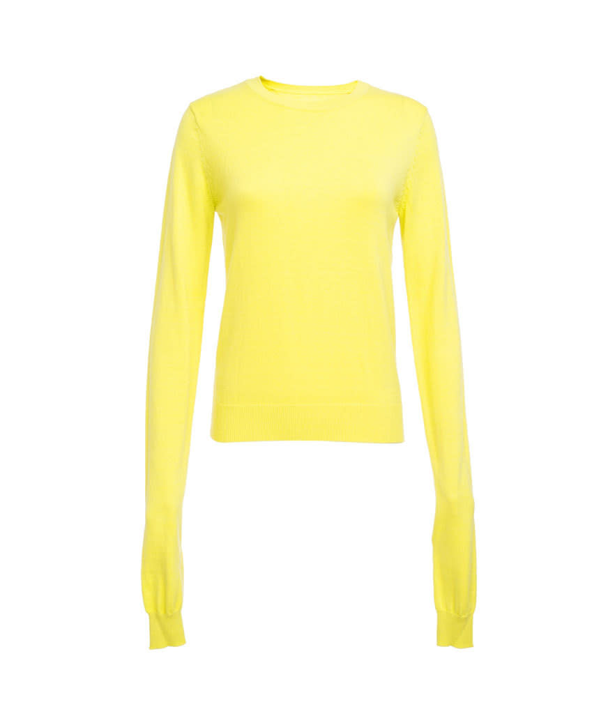 <p>Yellow Convertible Knitted Sweater with Long Sleeve, $55, <a href="http://www.frontrowshop.com/product/frs-yellow-convertible-knitted-sweater-with-long-sleeve" rel="nofollow noopener" target="_blank" data-ylk="slk:frontrowshop.com;elm:context_link;itc:0;sec:content-canvas" class="link ">frontrowshop.com</a></p>