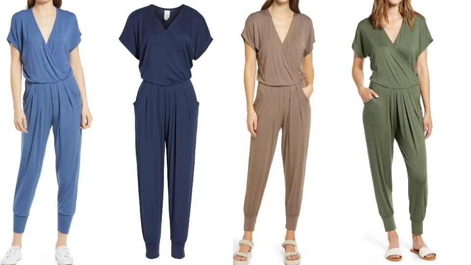 Loveappella Short Sleeve Wrap Top Jumpsuit - Nordstrom, $62 (originally $90)