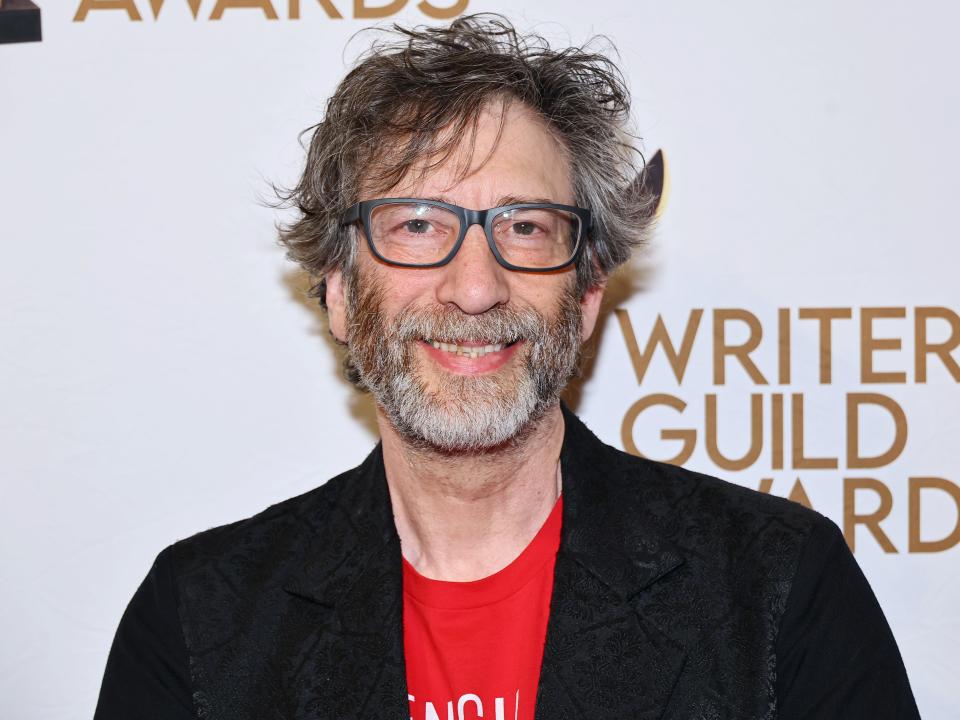 Neil Gaiman at the 2024 Writers Guild Awards.