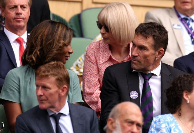 Former athlete Denise Lewis (left) and ex-tennis player Pat Cash