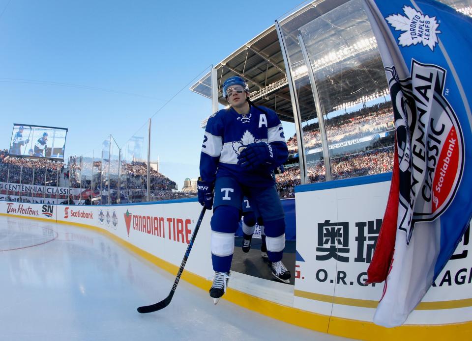 <p>First step on to the ice. (Getty) </p>