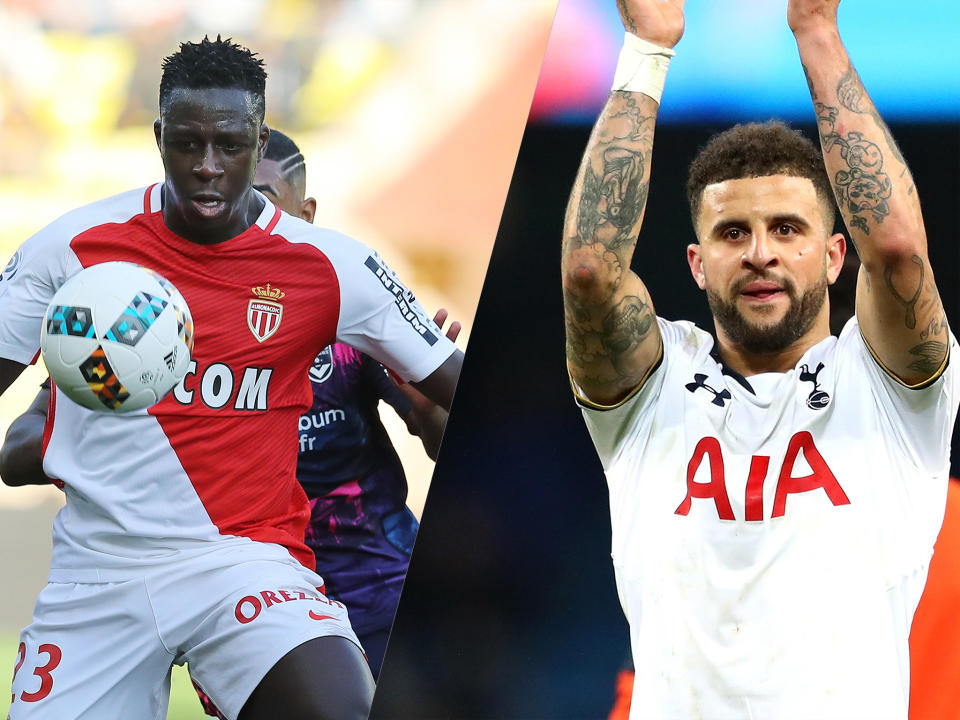 Kyle Walker and Benjamin Mendy are both full-back targets for Manchester City this summer: Getty