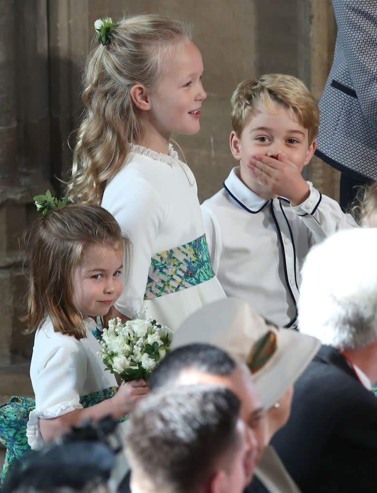 Prince George, Savannah Phillips and Princess Charlotte