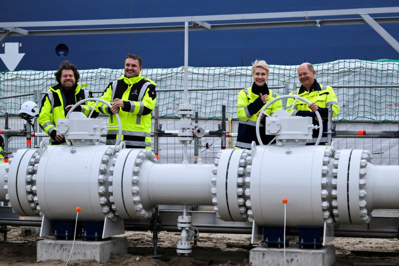 FILE PHOTO: Germany inaugurates Liquefied Natural Gas (LNG) terminal 'Deutsche Ostsee' in Lubmin