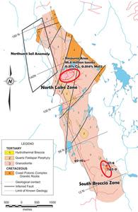 Figure 1 - Alpha Copper, Okeover ('Ok") Property