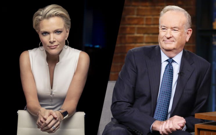 Megyn Kelly, Bill O'Reilly. (Photos: Victoria Will/Invision/AP, Lloyd Bishop/NBC via Getty Images)