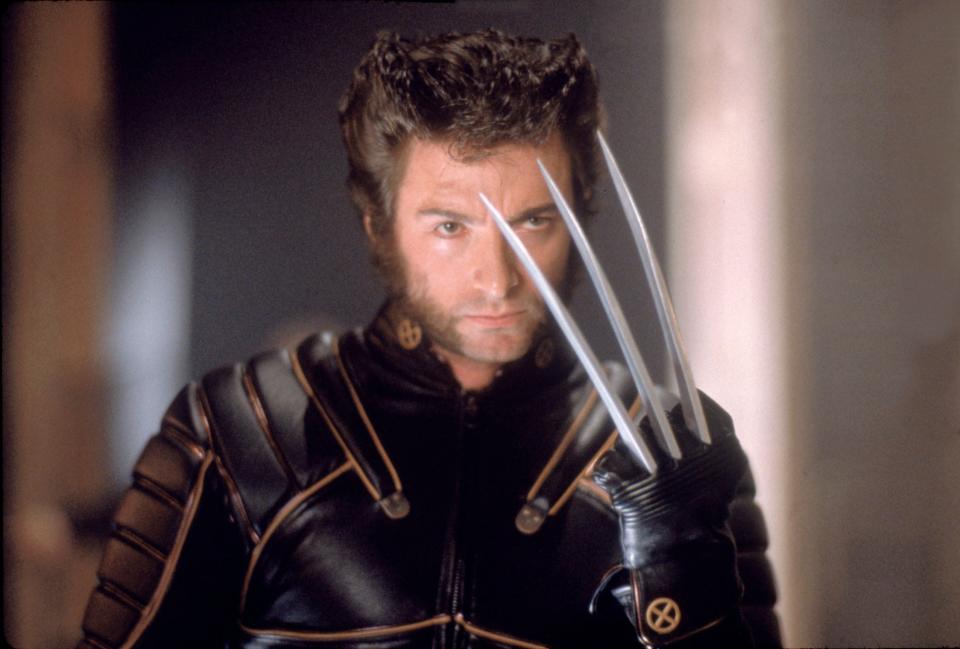 Hugh Jackman had impressive mutton chops and claws as Wolverine in 2000's original "X-Men."