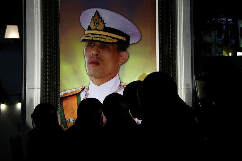 FILE PHOTO: Anti-government protesters attend a rally in Bangkok