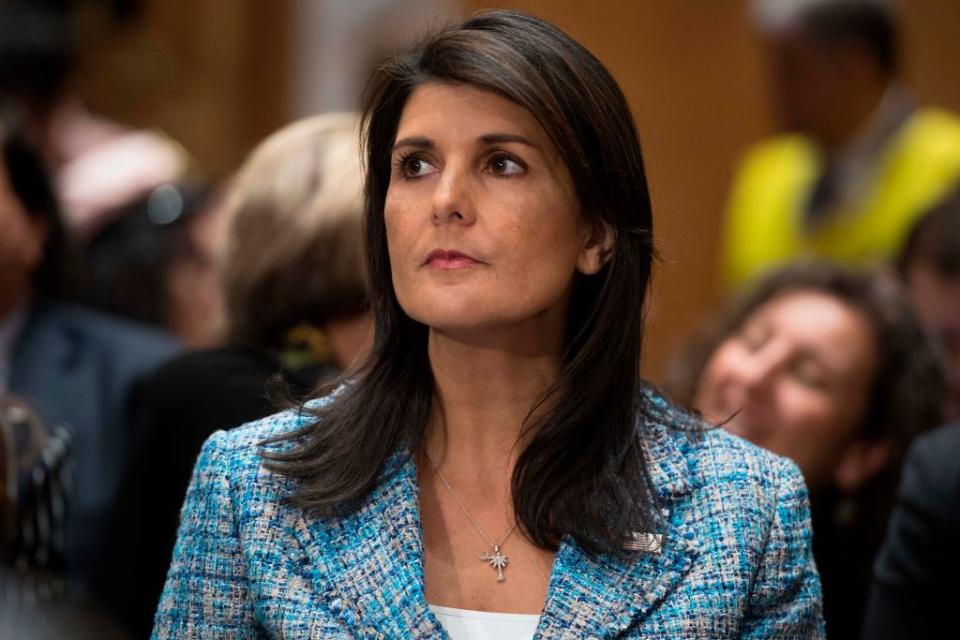 U.N. Ambassador Nikki Haley had the perfect response to being called “confused” by a man. (Photo: Getty Images)