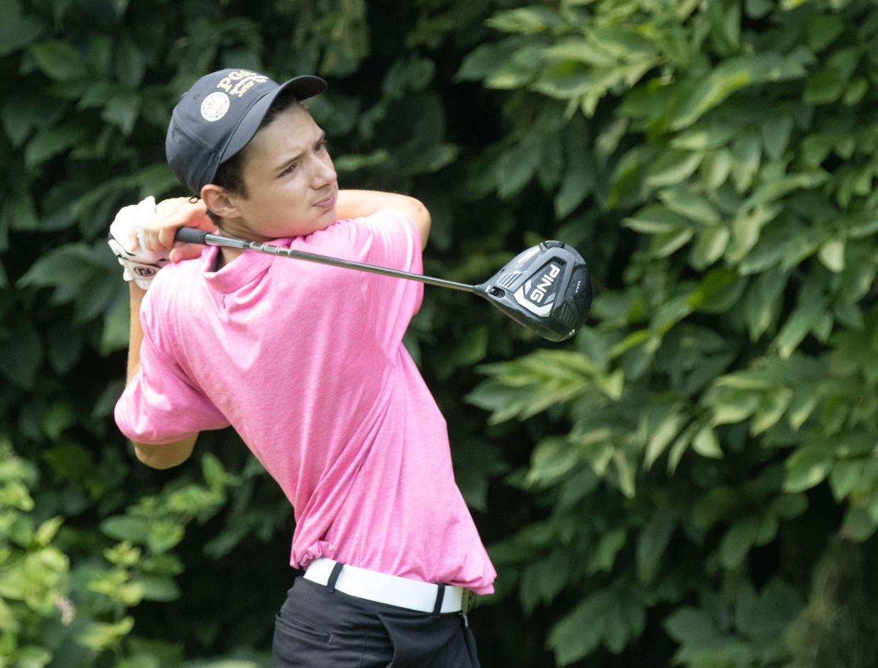 Northwest's Zach Huscusson, shown here at last year's Schorsten Memorial Junior Tournament, earned an individual district berth during Wednesday's Division II sectional tournament at Elms Country Club.