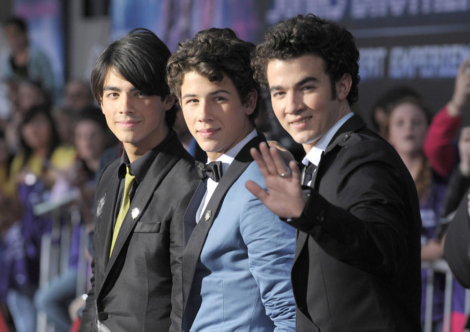 Jonas Brothers Concert 3D LA premiere 2009 Joe Jonas Nick Jonas Kevin Jonas