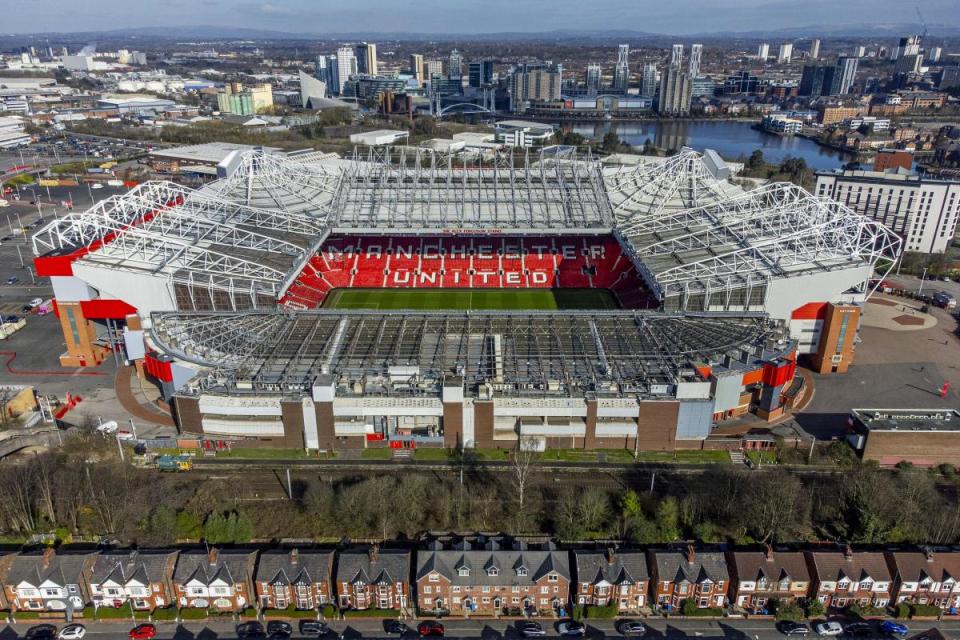 Old Trafford, home of Manchester United. Pic: PA