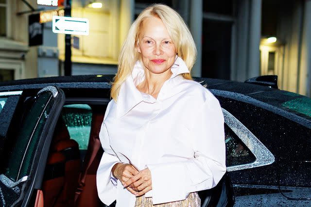 <p>The Hapa Blonde/GC Images</p> Pamela Anderson at the pre-Met Gala party on May 5, 2024.