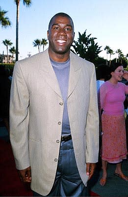 Magic Johnson at the Hollywood premiere of Paramount's The Original Kings of Comedy